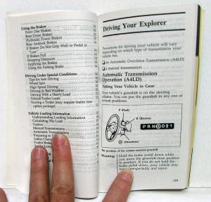1992 Ford Explorer Owners Operators Manual Original