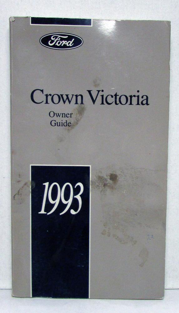 1993 Ford Crown Victoria Owners Operators Manual Original
