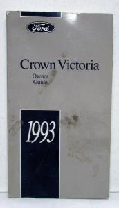 1993 Ford Crown Victoria Owners Operators Manual Original