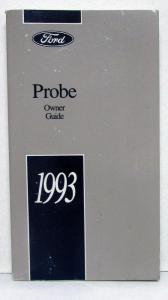 1993 Ford Probe Owners Operators Manual Original