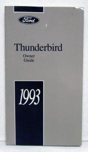 1993 Ford Thunderbird Owners Operators Manual Original