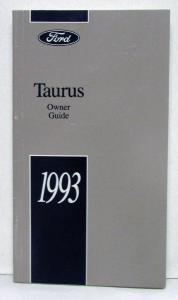 1993 Ford Taurus Owners Operators Manual Original