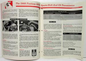 1965 November Ford Shop Tips Vol 3 No 8 1966 Fairlane GTA Sports-Shift
