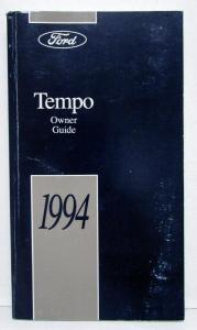 1994 Ford Tempo Owners Operators Manual Original