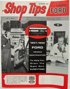 1965 December Ford Shop Tips Vol 3 No 9 1957-1966 Ford Vehicle ID