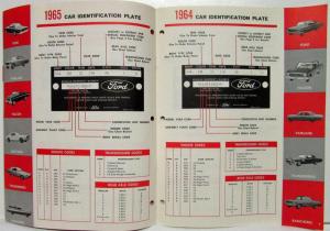1965 December Ford Shop Tips Vol 3 No 9 1957-1966 Ford Vehicle ID