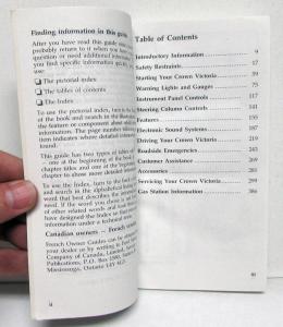 1995 Ford Crown Victoria Owners Operators Manual Original