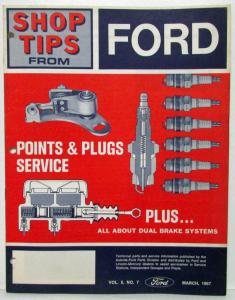 1967 March Ford Shop Tips Vol 5 No 7 Points & Plugs Service