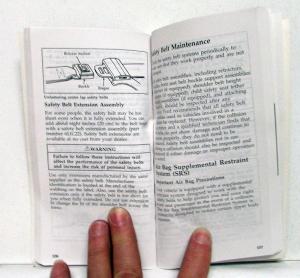1997 Ford Crown Victoria Owners Operators Manual Original