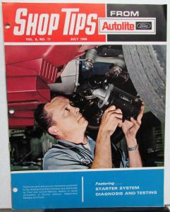 1968 July Ford Shop Tips Vol 6 No 11 Starter System Diagnosis and Testing
