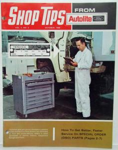1968 October Ford Shop Tips Vol 7 No 2 How to Get Faster Service on DSO Parts