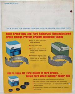 1969 January Ford Shop Tips Servicing Ford Brakes