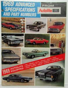 1969 Ford Shop Tips Advanced Specifications and Part Numbers