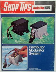 1970 August Ford Shop Tips Vol 8 No 12 Distributor Modulator System
