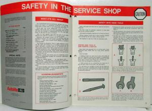 1971 August Ford Shop Tips Vol 9 No 12 Safety in the Service Shop