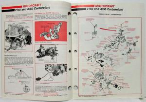 1975 May Ford Shop Tips Vol 13 No 4 Motorcraft 4350 & 2150 Carburetors