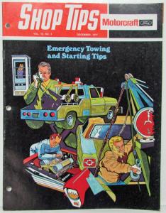 1971 December Ford Shop Tips Vol 10 No 4 Emergency Towing and Starting Tips