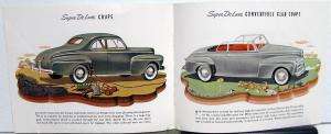 Ford 1942 Sales Brochure w/ Woody Station Wagons Flathead Original