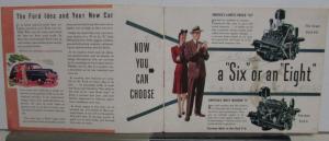 Ford 1942 Sales Brochure w/ Woody Station Wagons Flathead Original