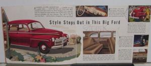 Ford 1942 Sales Brochure w/ Woody Station Wagons Flathead Original