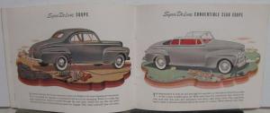 Ford 1942 Sales Brochure w/ Woody Station Wagons Flathead Original
