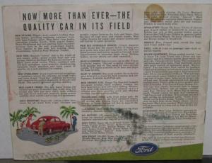 Ford 1942 Sales Brochure w/ Woody Station Wagons Flathead Original