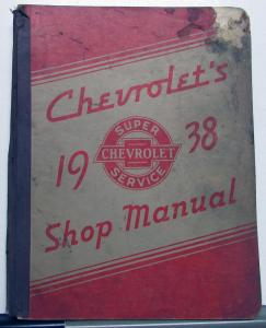 1938 Chevrolet Car and Truck Service Shop Repair Manual Master Deluxe