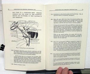 1930 Chevrolet Universal Series AD Owners Operators Manual Reproduction