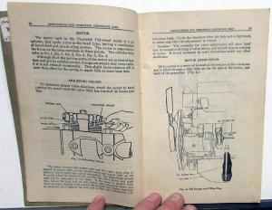 1930 Chevrolet Universal Series AD Owners Operators Manual Original