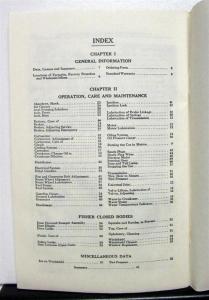 1931 Chevrolet Independence Series AE Owners Manual Reproduction