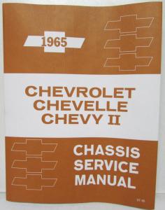1965 Chevrolet Chevelle Chevy II Chassis Service Shop Repair Manual