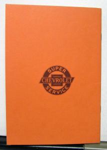 1933 Chevrolet Standard Model Series CC Owners Operators Manual Reproduction