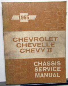 1965 Chevrolet Chevelle Chevy II Chassis Shop Service Repair Manual Original