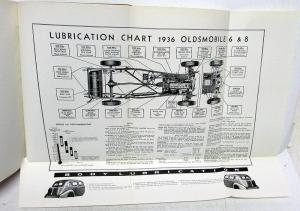 1936 Oldsmobile Canadian Dealer Service Shop Manual Repair Six & Eight F36 L36