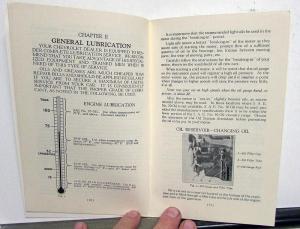 1935 Chevrolet Master Deluxe Owners Manual For The Care Of Your Car Reproduction