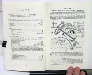 1935 Chevrolet Standard Owners Manual For The Care Of Your Car Reproduction