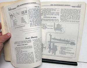 1956 GMC Trucks Gas & Diesel Model 550-970 Service Maintenance Manual Supplement