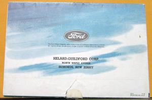 1941 Ford Quick Glimpse New Features Color Sales Folder Mailer Original