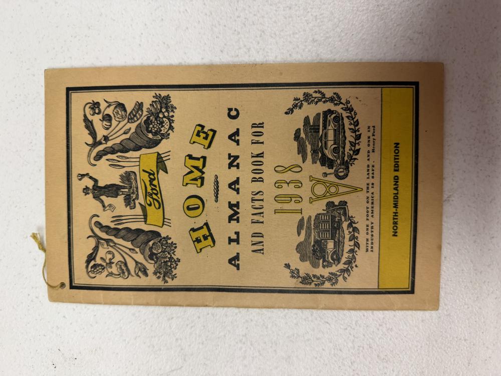 Ford 1938 Almanac North Midland Edition Original