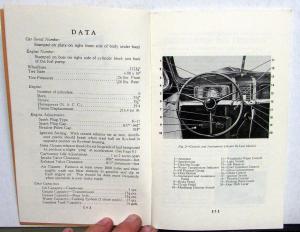 1937 Chevrolet Master Deluxe Owners Operators Manual Reproduction