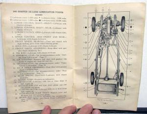 1940 Chevrolet Master Deluxe 85 Special Operators Owners Manual Original