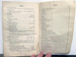 1940 Chevrolet Master Deluxe 85 Special Operators Owners Manual Original