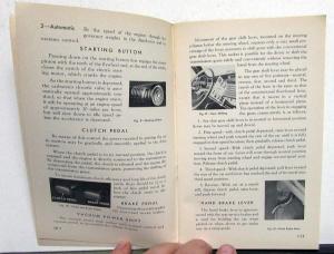 1941 Chevrolet Master Special Deluxe Owners Operators Manual Original