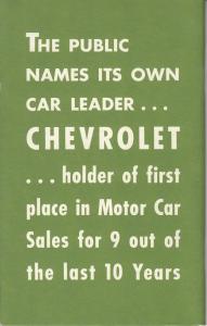 1942 Chevrolet Master Special Deluxe Owners Operators Manual Reproduction