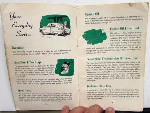 1952 Chevrolet Styleline Fleetline Owners Operators Manual Original