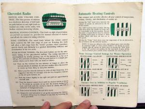1952 Chevrolet Styleline Fleetline Owners Operators Manual Original