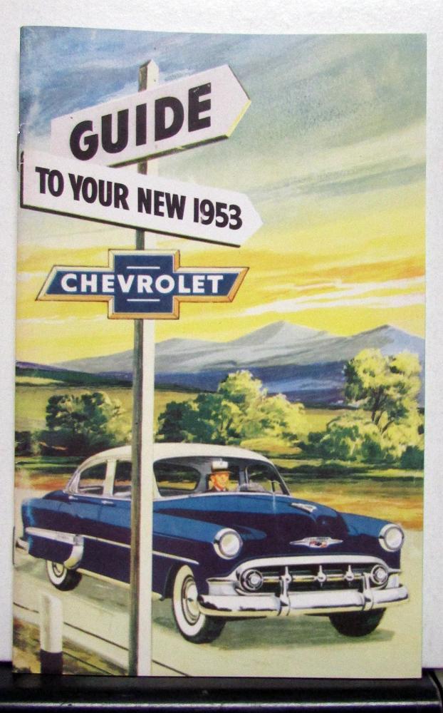 1953 Chevrolet 150 Special 210 Deluxe 240 Bel Air Owners Manual Reproduction