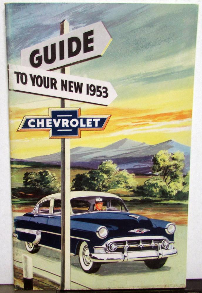 1953 Chevrolet 150 Special 210 Deluxe 240 Bel Air Owners Manual Original