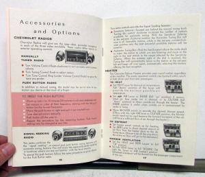 1957 Chevrolet 150 210 Bel Air Owners Manual Reproduction