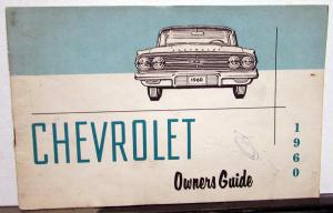 1960 Chevrolet Biscayne Bel Air Impala Owners Operators Manual Original